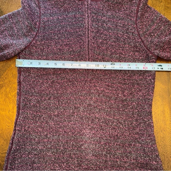 Woolrich women’s 1/4 zip mock neck pullover sweater purple pink size small - Picture 11 of 11